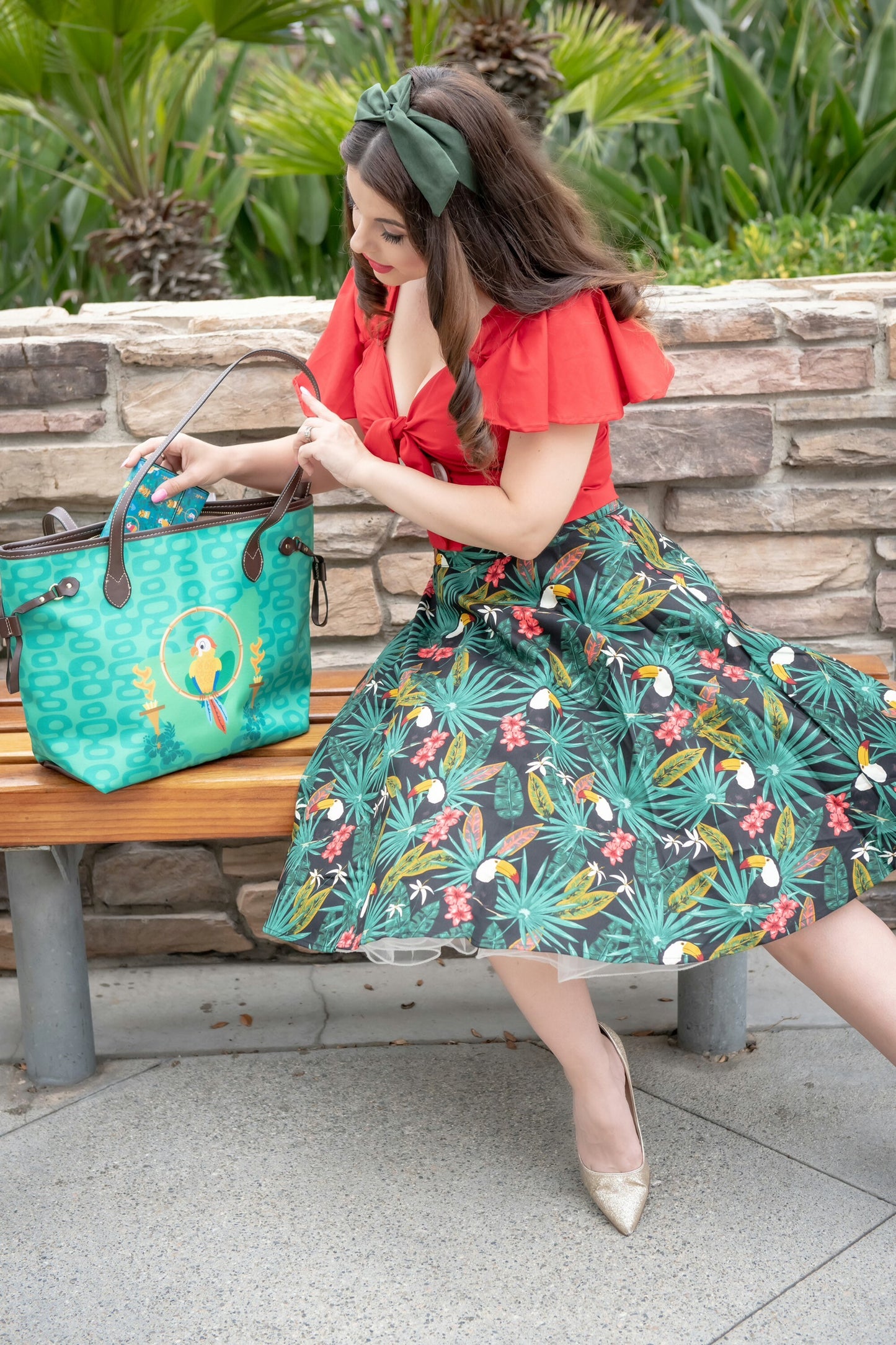 Enchanted Paradise Tote | Tropical Tiki Inspired Tote Bag
