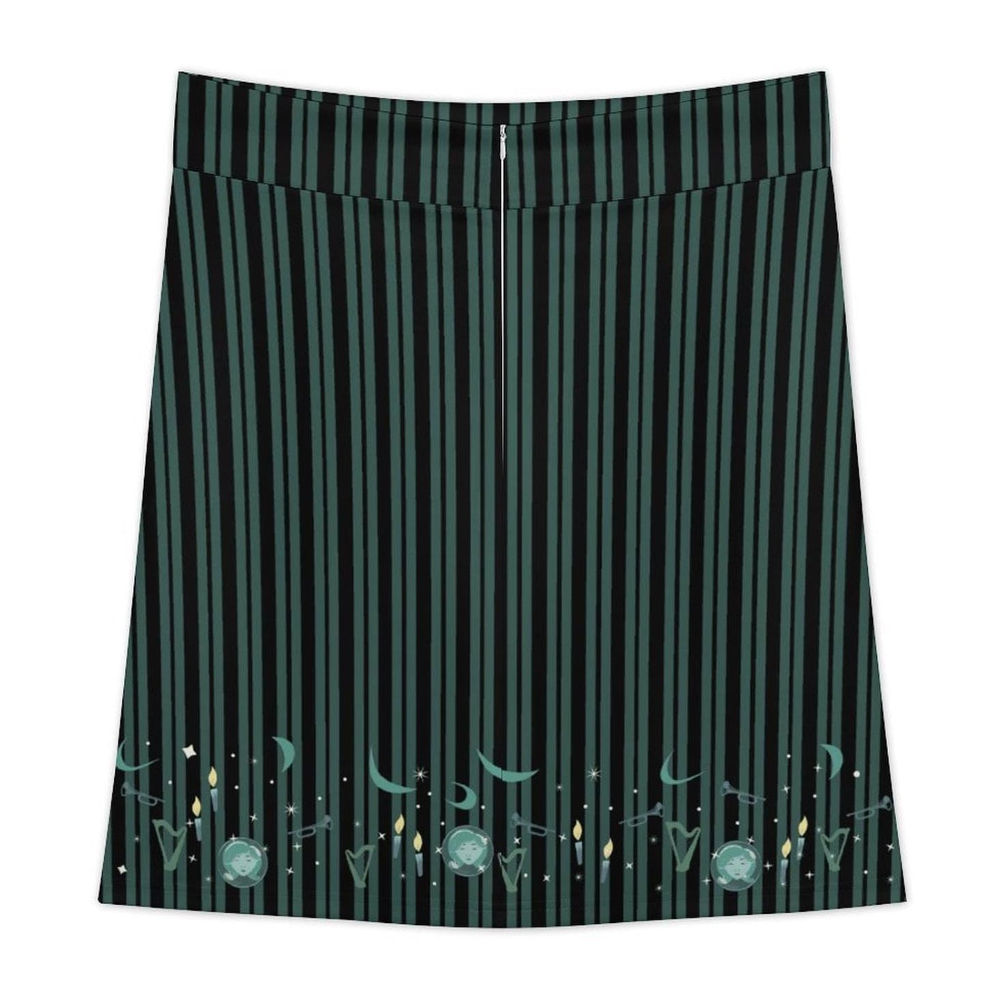Ghost Hostess A-Line Skirt | Haunted Mansion Inspired Skirt, Plus/Curvy Sizes