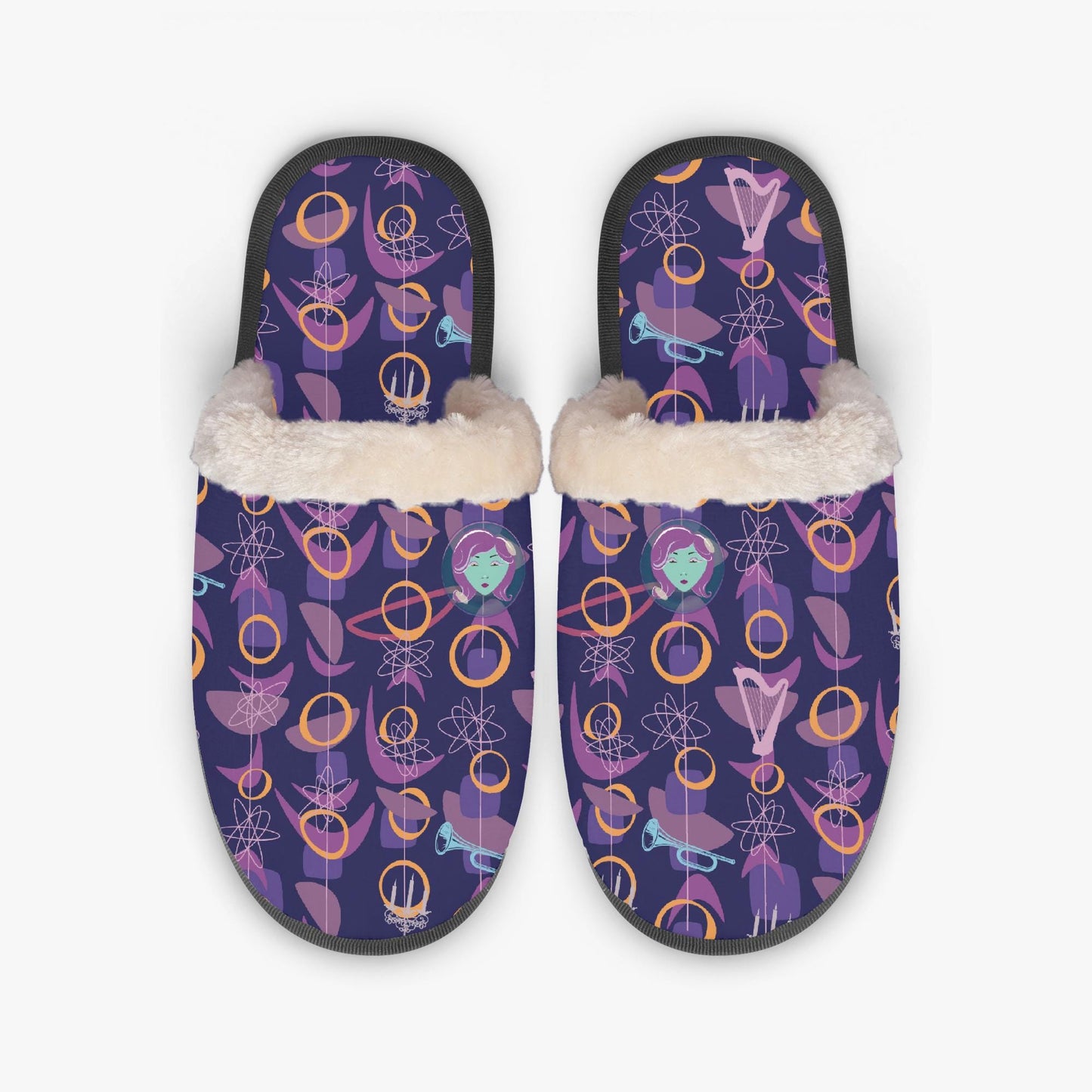 Happy Hauntings Haunted Mansion Slippers- Inspired by Madame Leota