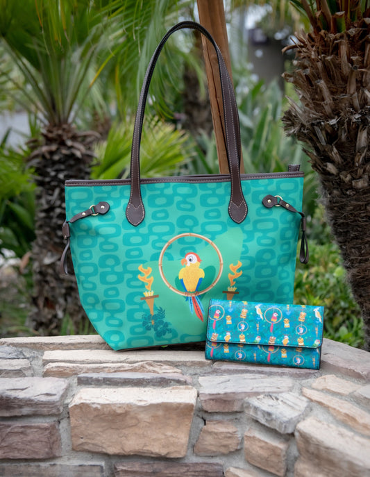 Enchanted Paradise Tote | Tropical Tiki Inspired Tote Bag
