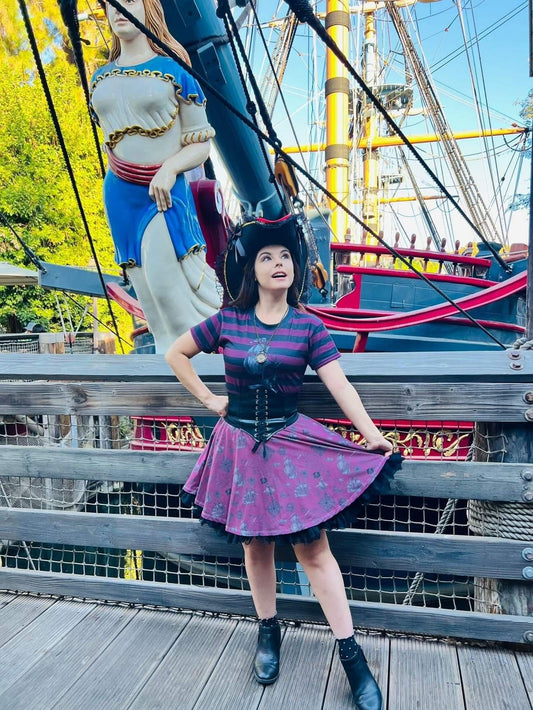 A Pirate's Life for Me Skirt | Pirates of the Caribbean Disneybound Skirt