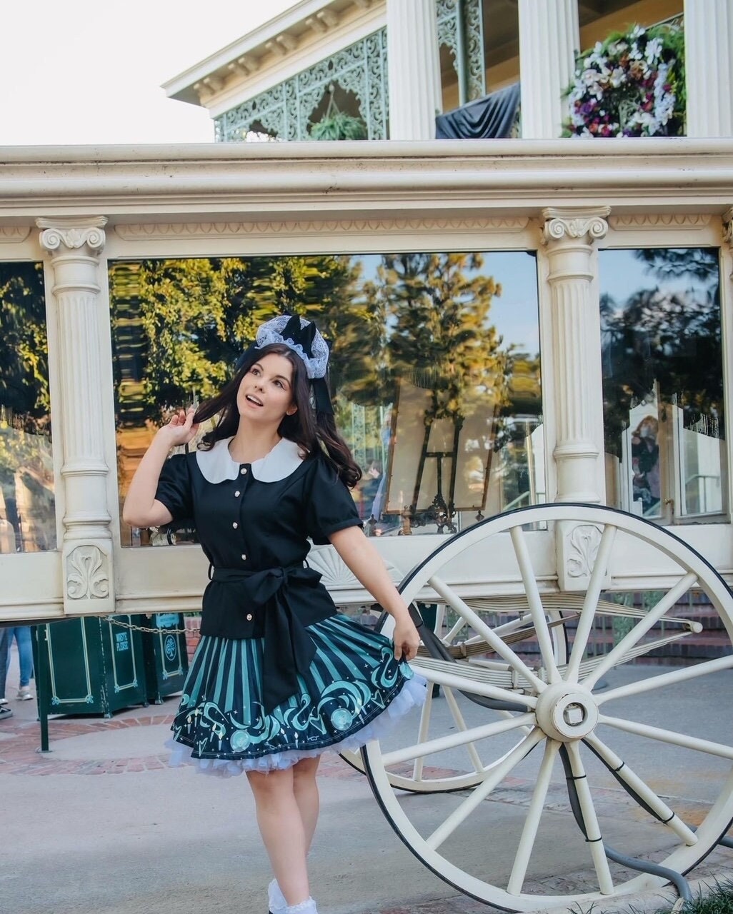 Haunted Mansion Skirt | Ghost Host A-Line Disneybound Skirt Women
