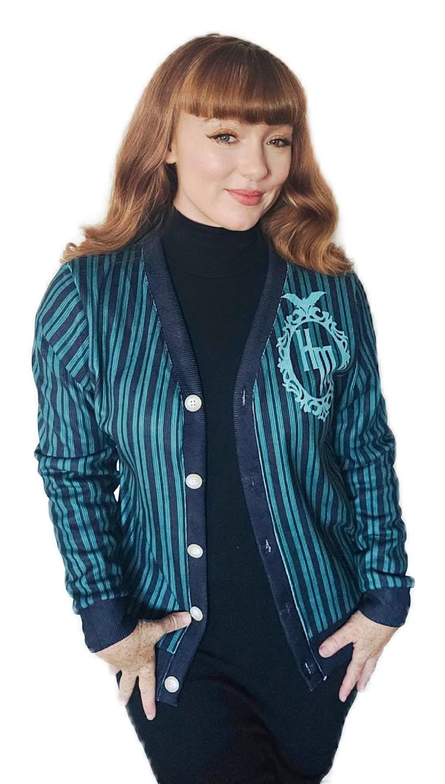 Ghost Hostess Cardigan | Haunted Mansion Inspired Cardigan, Inclusive Sizing S-5X