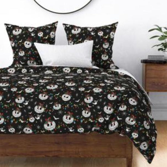 Christmas Nightmare and Screams Seamless Pattern | Haunted Holiday Digital Download